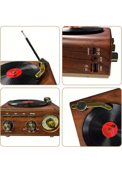 M-1317BT Özel Tasarım Ahşap Görünümlü Retro Vintage Nostaljik Radyo & Bluetootlu Mini Fm Radyo modelleri