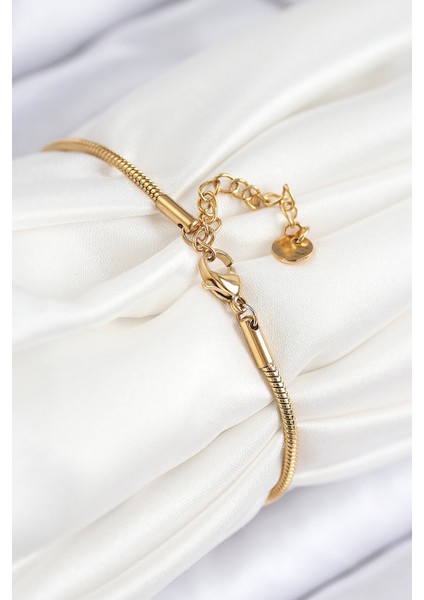 316L Çelik Zirkon Taşlı Göz Charm Model Gold Renk Kadın Bileklik - TJ-BB7842 fiyatları