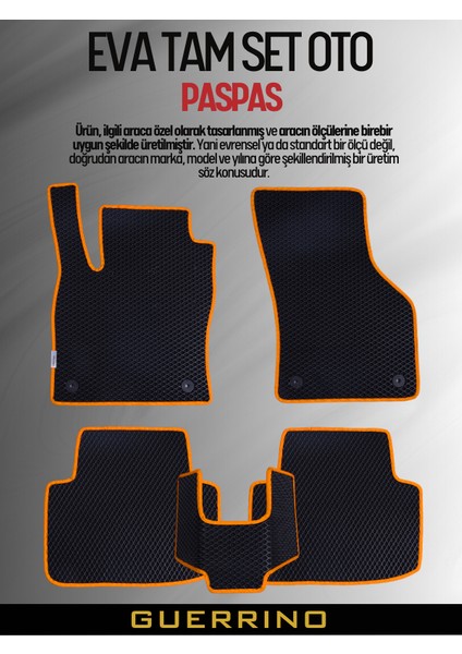 TOGG-T10X-(2023-2025) Için Eva Iç Paspas Takımı (Metal Topukluk Hariç)