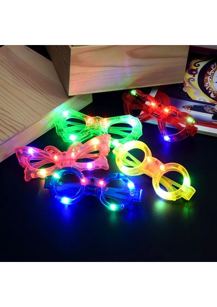 LED Işıklı Karışık 6 Yanar Söner Parti Gözlüğü 6 Adet fiyatları