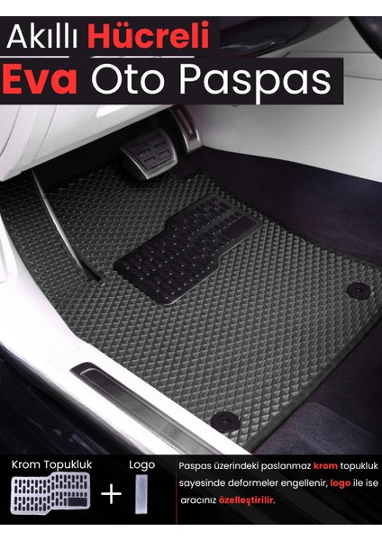 HONDA-JAZZ-HATCHBACK-(2002-2008) Için Eva Iç Paspas Takımı (Metal Topukluk Dahil) modelleri