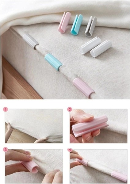 12 Adet Yorgan Kılıfı ve Çarşaf Sabitleyici Kaydırmaz Nevresim Örtü Klipsleri fiyatları