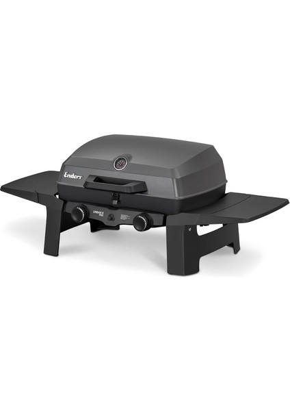 Urban Iı Pro 2025 – Çift Brülörlü Masaüstü Gazlı Grill | Döküm Izgara + 3’ü 1 Arada: Izgara, Pişirme, Fırın