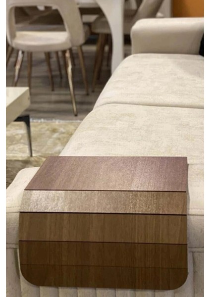 Kahverengi Koltuk Kenarı Ahşap Kaymaz Tepsi modelleri