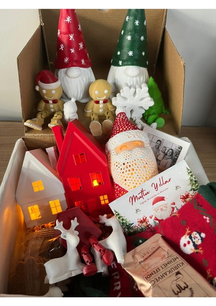 Yılbaşı Temalı 20 Parça Dekoratif Hediye Kutusu Seti, Noel Keyfi Için Renkli Süsler modelleri