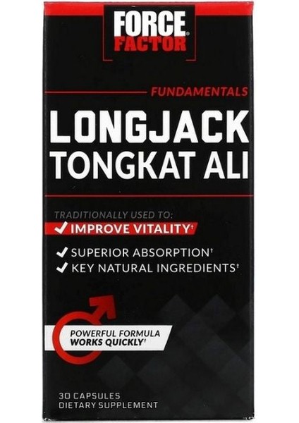 , Longjack Tongkat Alı 500 Mg, 30 Capsules