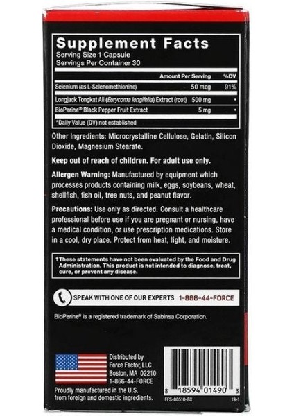 , Longjack Tongkat Alı 500 Mg, 30 Capsules fiyatları