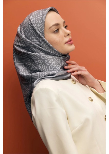 Twill Ipek Eşarp Tina Gri fiyatları