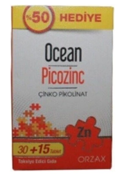 Picozinc 30 Tablet + 15 Tablet Hediye