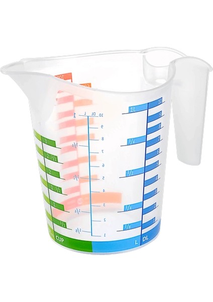 Ölçü Kabı Dereceli Renkli 1000 ml + 300 ml Set fiyatları