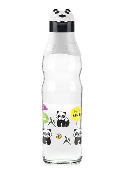 Sevimli Panda Tasarımlı Cam Suluk Sızdırmaz 1000 ml fiyatları