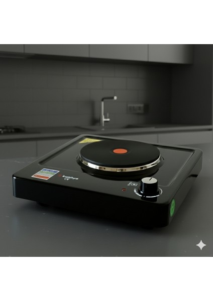 Tekli Elektrikli Ocak Siyah