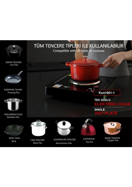 Tekli Elektrikli Ocak Siyah fırsatları