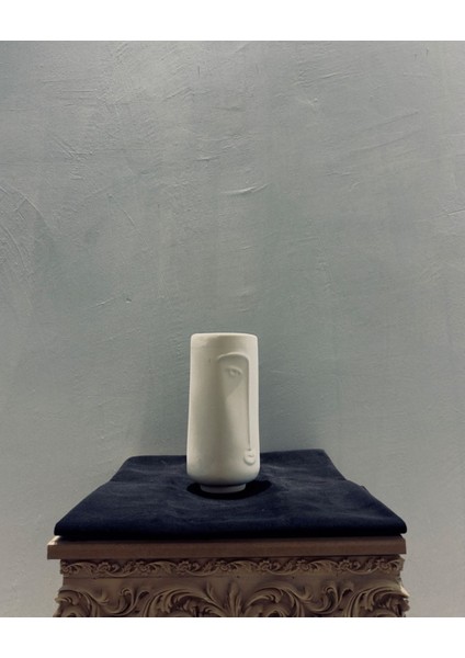 Modern Minimalist Yüz Vazo – 24X10X10 cm Polyester, Ev & Ofis Dekorasyonu fiyatları