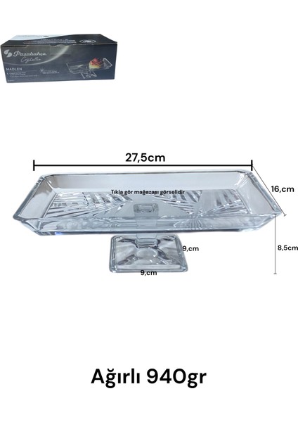 Ayaklı Sunum Tabağı Cam Şık Zarif Kek Pasta Servis Sunum Dikdörtgen Cam Tabak fiyatları