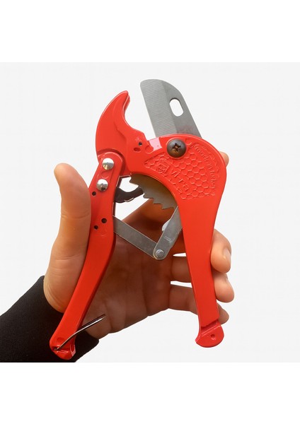 Profesyonel Pvc Boru Kesme Makası Güçlü Çelik Bıçaklı Ergonomik Plastik Boru Kesme Aleti indirimleri