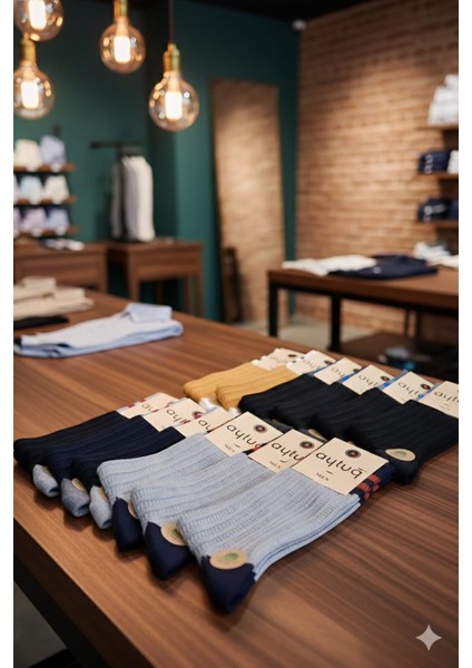 ; Pamuk Soket Erkek Çorabı; Asorti 12'li Kutu; Kışlık; 41-45 fiyatları