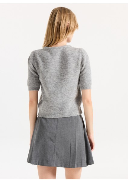 Gri Melanj Kadın Hırka PBF5WL-HRK9562 indirimleri