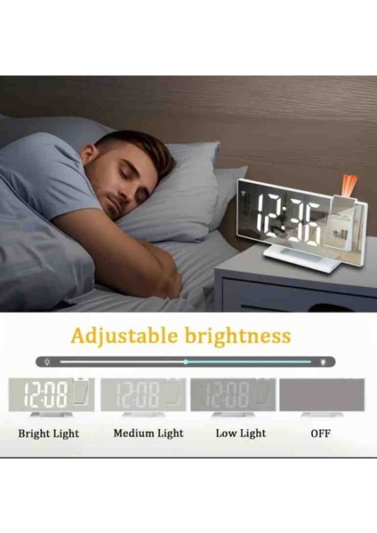 Geniş Ekran LED Projeksiyonlu Çalar Saat modelleri