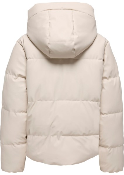 Krem Kadın Mont Onlagnes Coated Puffer Jacket Otw fiyatları