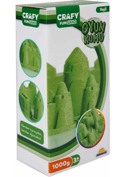 Fun Dough Kinetik Kum 1000 G Yeşil