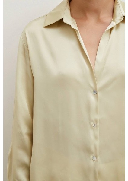 Sedef Düğmeli Saten Gömlek fiyatları