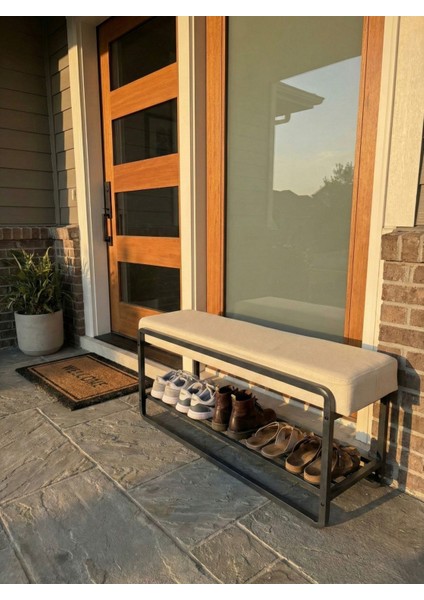 Line Modern Bench Puf | 120 cm - Antre, Giriş Holü, Ofis Için Şık Dekoratif Bench