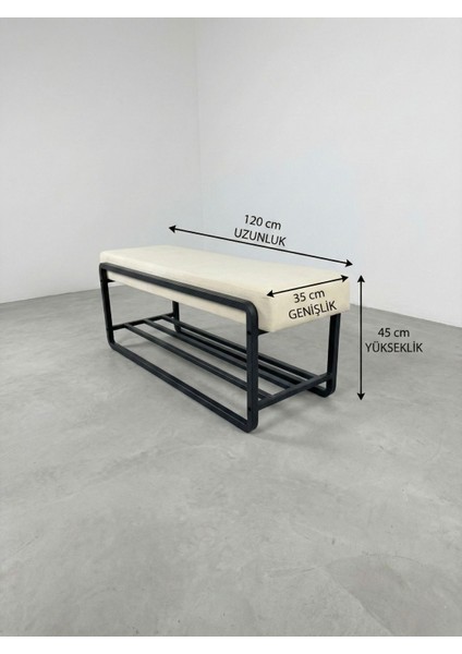 Line Modern Bench Puf | 120 cm - Antre, Giriş Holü, Ofis Için Şık Dekoratif Bench fırsatları