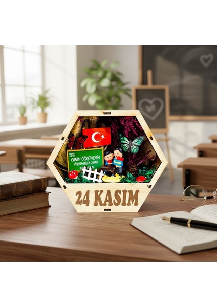 Altıgen Saksı Teraryum - Öğretmenler Günü Hediyesi fırsatları