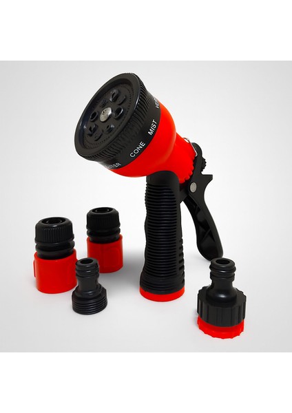Ayarlanabilir Bahçe Sulama 8 Fonksiyonlu Tabancası Dayanıklı Yüksek Basınçlı Dayanıklı 5'li Set indirimleri