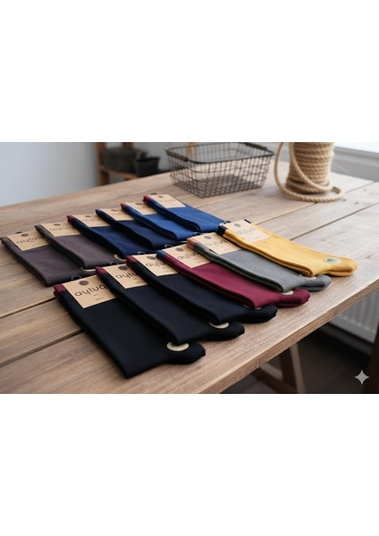 ; Pamuk Soket Erkek Çorabı; Asorti 12'li Kutu; Kışlık; 41-45 fırsatları