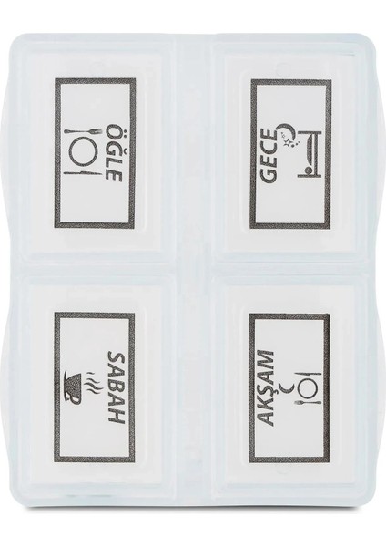 3 Adet - 4 Bölmeli Günlük Ilaç Saklama Kutusu fiyatları