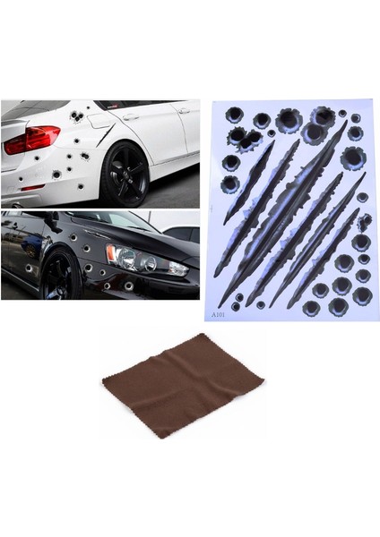 Araç Sticker Seti Yara Bere Oto Sticker Yara Şeklinde 3D fiyatları