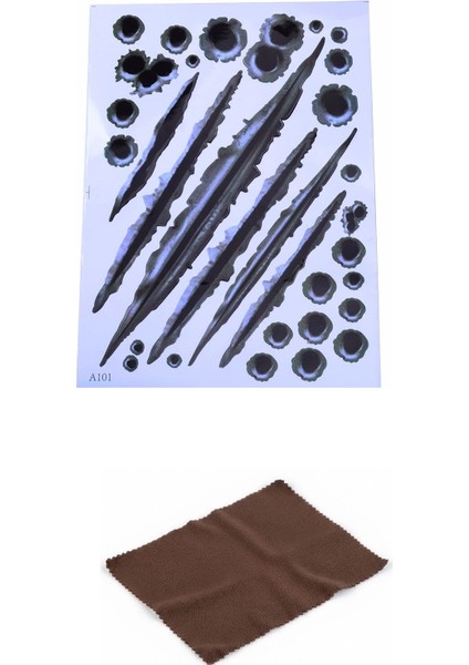 Araç Sticker Seti Yara Bere Oto Sticker Yara Şeklinde 3D modelleri