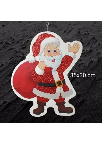 Kırmızı Strafor Noel Baba Figürü 35X30 Cm, Dekoratif ve Şık Süşleme Parçası fiyatları