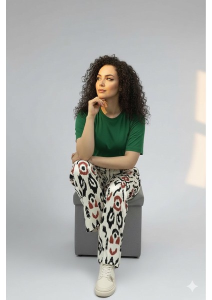 Yazlık Rahat Kesim Pamuklu Bayan Pantolon fiyatları