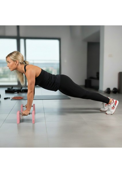 Ps Spor Ahşap Şınav Barı, Amut Barı, Paralel Bar (Pembe) modelleri