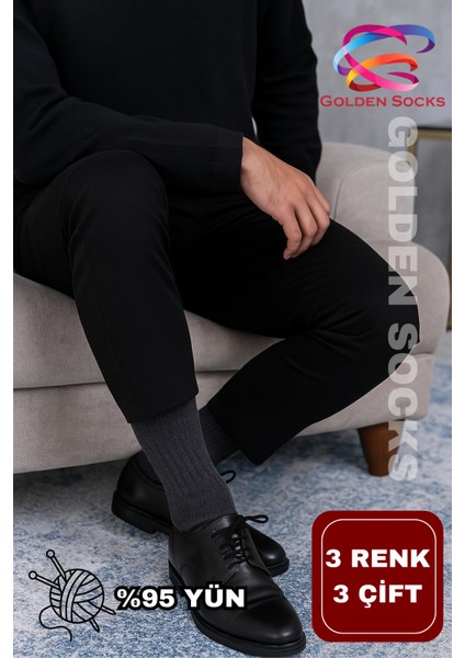 Erkek Kışlık Sıcak Tutucu Kalın Pamuklu Termal Çorap 3'lü Set fiyatları