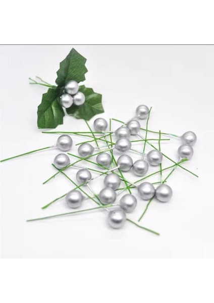 Yılbaşı Temalı Minik Gümüş Renkli Süsler, 100 Adet, Tekli ve Şık Dekoratif Ürünler modelleri