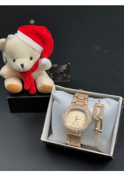 Yeni Yıl Hediye Seti, Sevgi Dolu ve Şık Saat Kombinasyonu