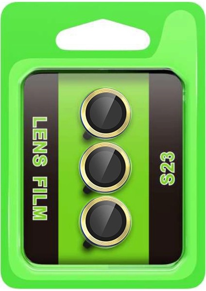 Samsung Galaxy S23 Raze Metal Kamera Lens - Sarı