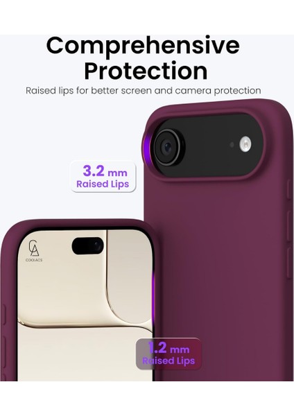 Apple iPhone 17 Air Uyumlu Içi Kadife Lansman Kılıf ve 5d Tam Kaplayan Cam Ekran Koruyucu modelleri