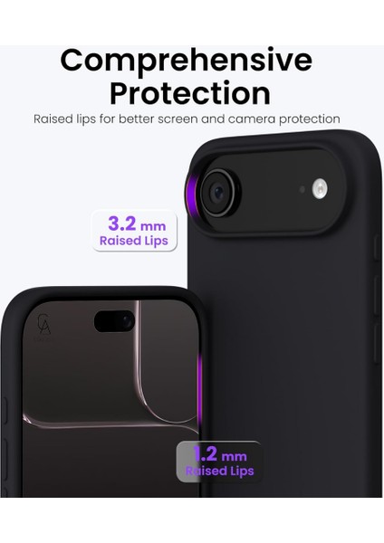 Apple iPhone 17 Air Uyumlu Içi Kadife Lansman Kılıf ve 5d Tam Kaplayan Cam Ekran Koruyucu modelleri