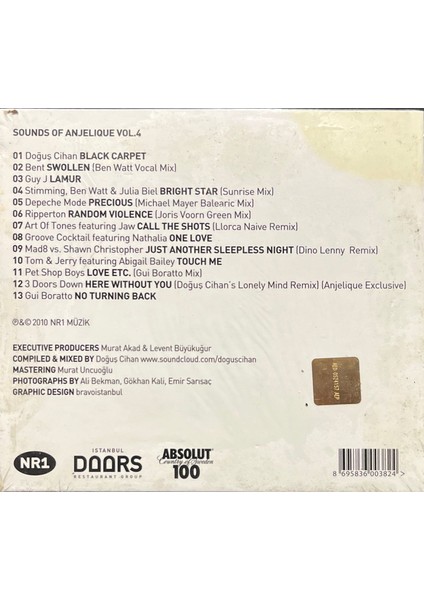 (Plak Değildir CD Dir) cd Sounds Of Anjelique Istanbul Vol.4 Açılmamış Jelatininde CD fiyatları