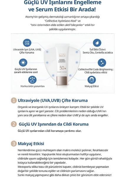 Absolute Serum Güneş Koruyucu SPF50+| Yaşlanma Karşıtı & Ton Eşitleyici Uv Koruma indirimleri