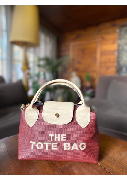Bordo Tote Çanta