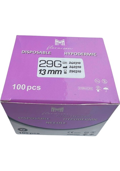 Mezoterapi Iğne Ucu 29G 13 mm 100 Adet / Kutu