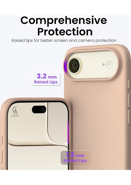 Apple iPhone 17 Air Uyumlu Içi Kadife Lansman Kılıf ve Temperli Cam Ekran Koruyucu modelleri