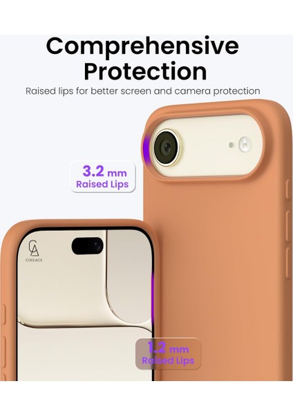 Apple iPhone 17 Air Uyumlu Içi Kadife Lansman Kılıf ve Mat Seramik Tam Kaplayan Cam Ekran Koruyucu modelleri