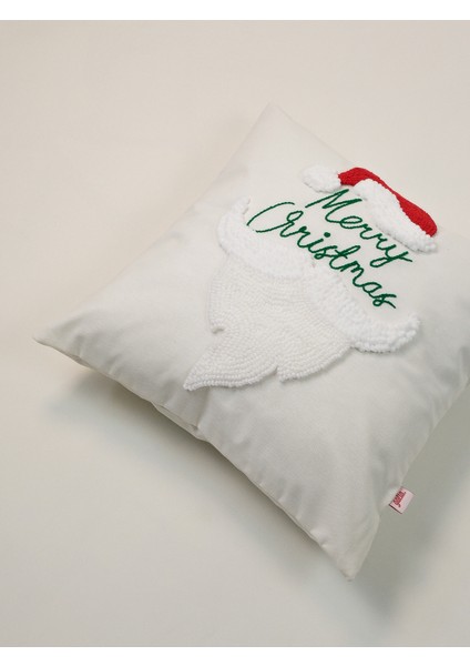 Kadife Tüylü Noel Baba Kırlent Kılıfı, Noel Temalı Dekorasyon, Yumuşak ve Şık Tasarım fiyatları